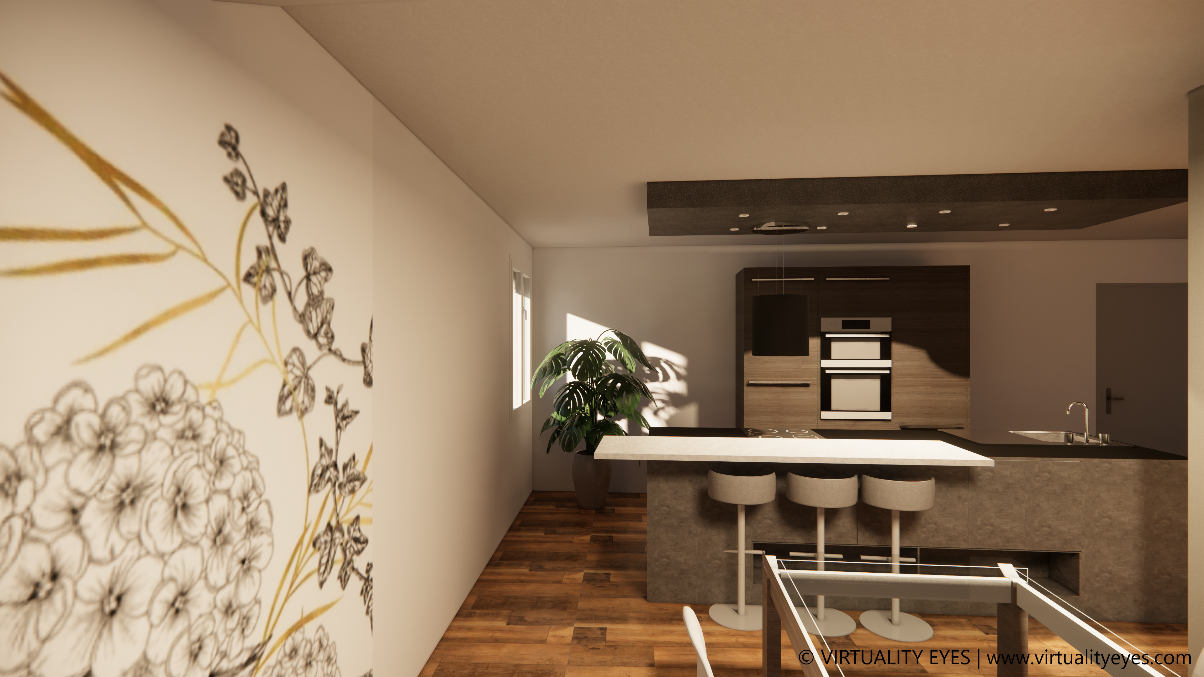 Virtuality Eyes - Vue cuisine modélisation